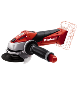 Углошлифмашина аккумуляторная Einhell TE-AG 18/115 Li - Solo