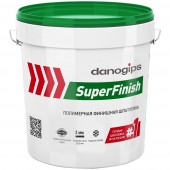  Шпатлевка полимерная, пастовый состав Danogips SuperFinish (СуперФиниш) 24кг/15л.