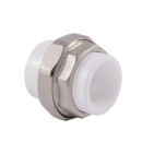 Муфта  разъемная РосТурПласт ПП  d 25 белая  (14456) 