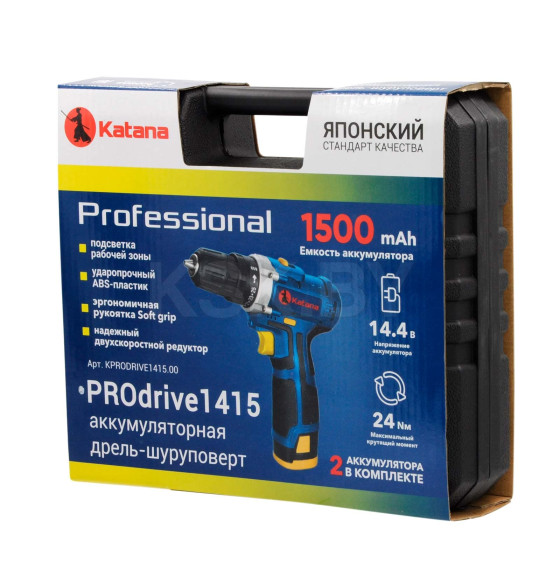 Дрель-шуруповерт аккумуляторная KATANA PROdrive 1415 (KATANA PROdrive 1415) 