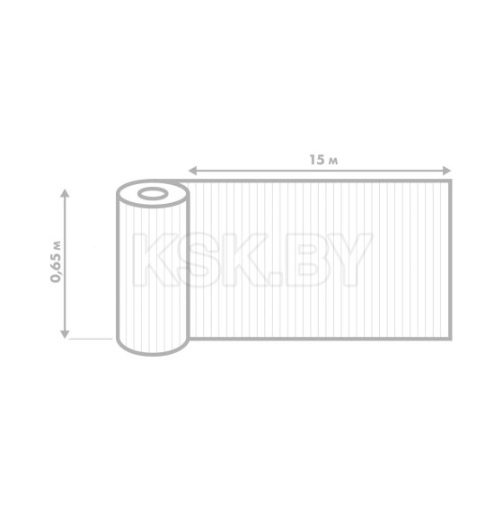 Коврик напольный,метражный, из вспененного пвх. Вилина   0,65х15 м/V17BL (V17BL) 