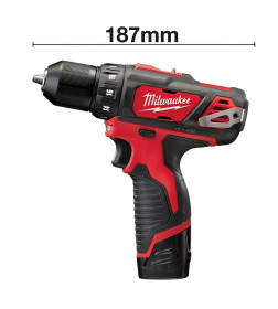 Дрель-шуруповерт аккумуляторная Milwaukee M12BDD-202С