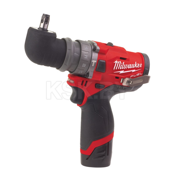 Дрель-шуруповерт аккумуляторная Milwaukee со сменными насадками M12 FPDXKIT-202X FUEL (Li-Ion2Ач) (4933464138) 