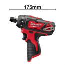 Шуруповерт аккумуляторный Milwaukee M12BD-0 (4933441910) 
