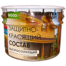 Состав защитный для древесины Farbitex PROFI быстросохнущий тик, 9л (4300008495) 