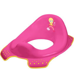 Накладка на унитаз пластиковая,детская,цвет красный.Ewa looney tunes арт.1081946016100
