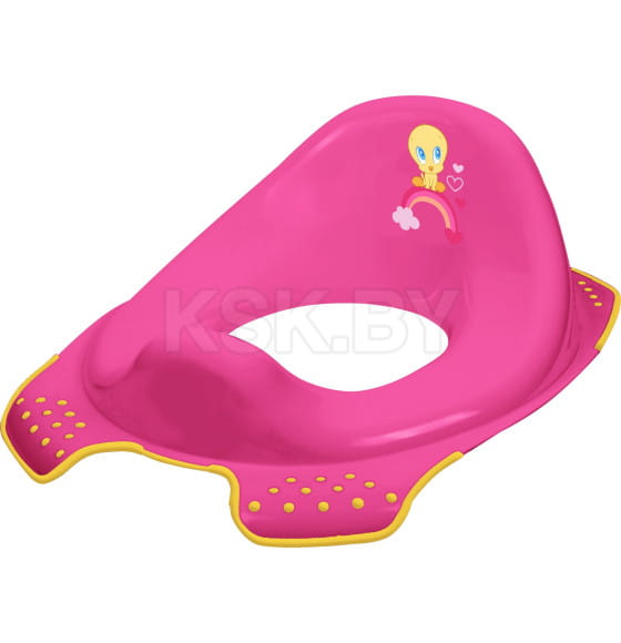 Накладка на унитаз пластиковая,детская,цвет красный.Ewa looney tunes арт.1081946016100