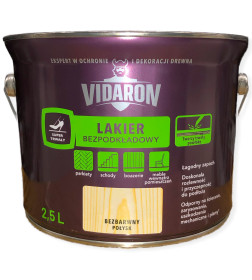 Лак паркетный Vidaron глянцевый,  2,5 л (2.5 кг), ПОЛЬША