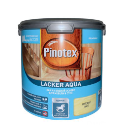 Декоративно-защитный Лак декоративно-защитный Pinotex Lacker Aqua 10 матовый ,  2,7 л