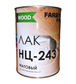 Лак НЦ-243 Farbitex PROFI матовый,  0,7 кг