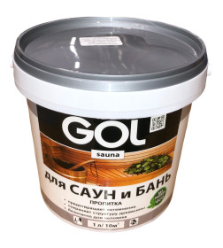 Пропитка № 311 для бань и саун GOL sauna, 1л