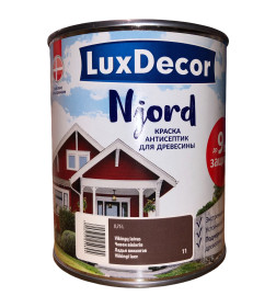 Краска антисептик для древесины Luxdecor Njord Ладья викингов 0.75л. 