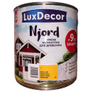 Краска антисептик для древесины Luxdecor Njord Зимнее солнце 2.5л. 