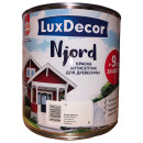 Краска антисептик для древесины Luxdecor Njord Полярный снег 2.5л. 