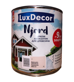 Краска антисептик для древесины Luxdecor Njord Туманный луг 2.5л. 