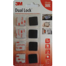 Крепление разъемное высеченное 23мм х 23мм 3M Dual Look черное (8 шт.) (SJ3550) 