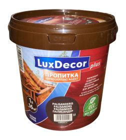 Пропитка декоративная для дерева LuxDecor палисандр 1л. 