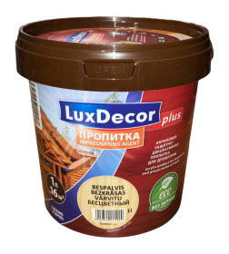 Пропитка декоративная для дерева LuxDecor бесцветный 1л. 