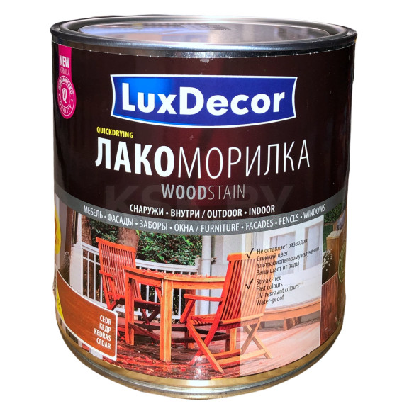 Лакоморилка Luxdecor, кедр 2,5 л