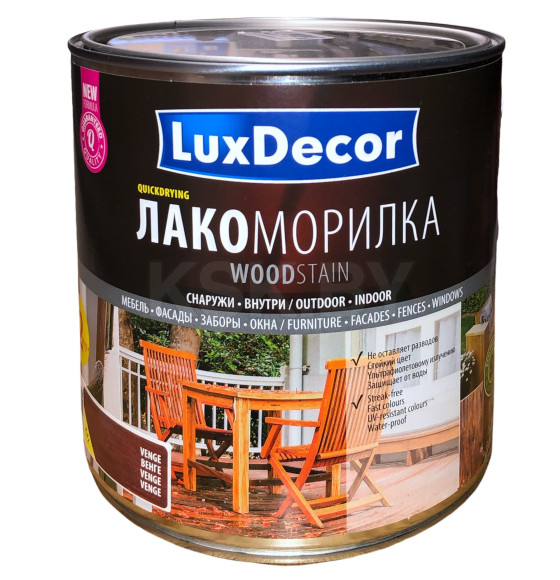 Лакоморилка Luxdecor, венге 2,5 л