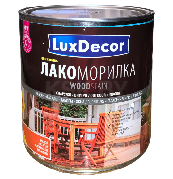 Лакоморилка Luxdecor, махагон 2,5 л