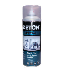 Эмаль аэрозольная алкидная "DETON SPECIAL" для бытовой техники, белая, 520 мл,