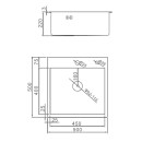 Мойка кухонная премиум GERHANS K35050  (K35050) 