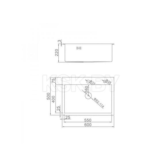 Мойка кухонная премиум GERHANS K36050B графит  (K36050B ) 