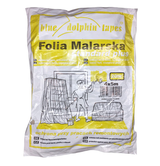 Пленка защитная  12мкм. 4х5м. Folia Standart Plus (CF_FM_04918) 