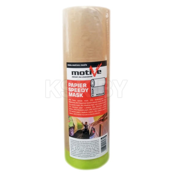 Бумага защитная Motive speedy mask с клейкой лентой, рулон 450мм/20м (010276) 