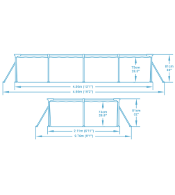 Бассейн каркасный Bestway Steel Pro 400x211x81см