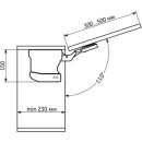 Подъемник Helios фиксация фасада в любом положении 4,9-6kg (78538) 