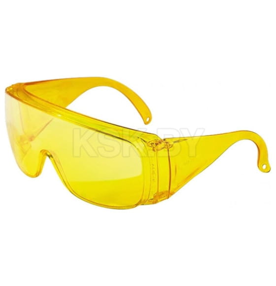 Очки защитные открытого типа желтые СИБРТЕХ (89157) 