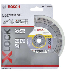 Диск алмазный 115х22,23мм BOSCH СЕГМЕНТ X-LOCK Best for Universal