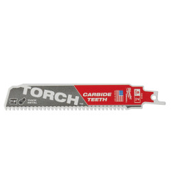 Полотно для сабельной пилы (по металлу) Milwaukee TORCH CARBIDE TEETH 150х3,6 (5 шт.)