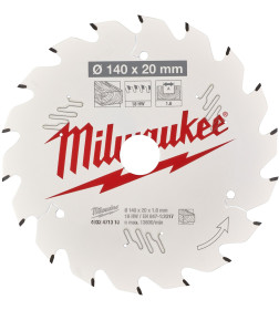 Диск пильный 140x20x1,6x18 Milwaukee