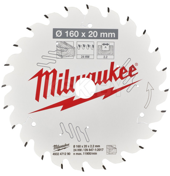 Диск пильный 160x20x2,2x24 Milwaukee (4932471290) 