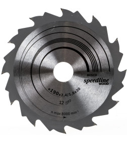 Диск пильный 190х30мм 12 зуб BOSCH Speedline Wood
