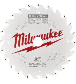 Диск пильный 235/30 2,4 4 24 зуба Milwaukee