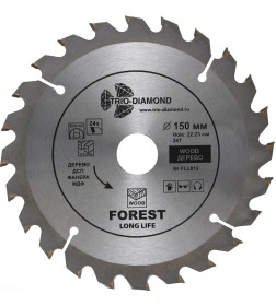 Диск пильный Forest Long Life 150*24Т*20/16 mm