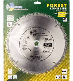 Диск пильный Trio-diamond 255 Forest Long Life 255*48Т*30/20 mm