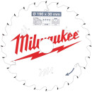 Диск пильный для циркулярок Milwaukee 190/30/1,6 Z24ATB (4932471300)