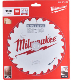 Диск пильный для циркулярок Milwaukee 190/30/1,6 Z24ATB