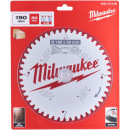 Диск пильный для циркулярок Milwaukee WCSB 190x30 Z48 (по дереву) (4932471380) 