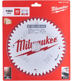 Диск пильный для циркулярок Milwaukee WCSB 190x30 Z48 (по дереву)