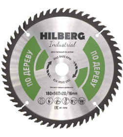 Диск пильный серия Hilberg Industrial Дерево 180*56Т*20/16 mm