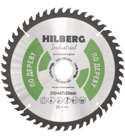 Диск пильный серия Hilberg Industrial Дерево 210*48Т*30 mm