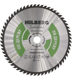 Диск пильный серия Hilberg Industrial Дерево 315*60Т*30 mm