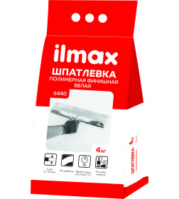 Шпатлевка полимерная, белая "ILMAX 6440", 5кг.