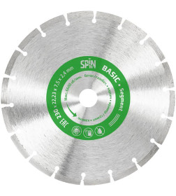 Диск алмазный сегментная кромка сухой рез 230х22,23х7,5x2,4 мм "Spin Segment Basic"